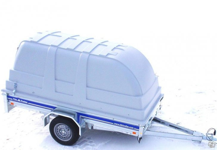 Släpvagn Tiki C-275P med kåpa, totalvikt 750 kg, ej bromsad Släpvagn Tiki C-275P med kåpa, totalvikt 750 kg, ej bromsad
