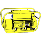 Omformare, 380V in - 115V ut Minidumper Bensin-Gasol